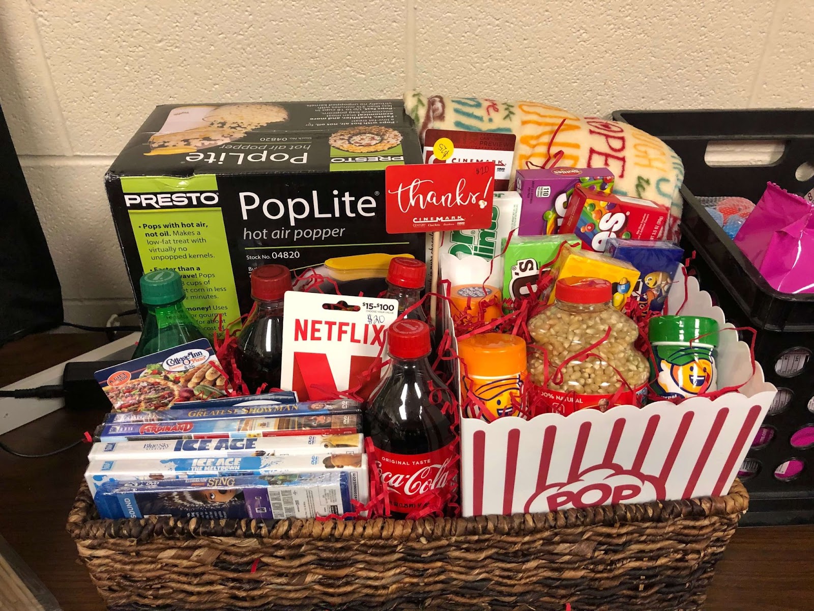 Family Movie Night Basket