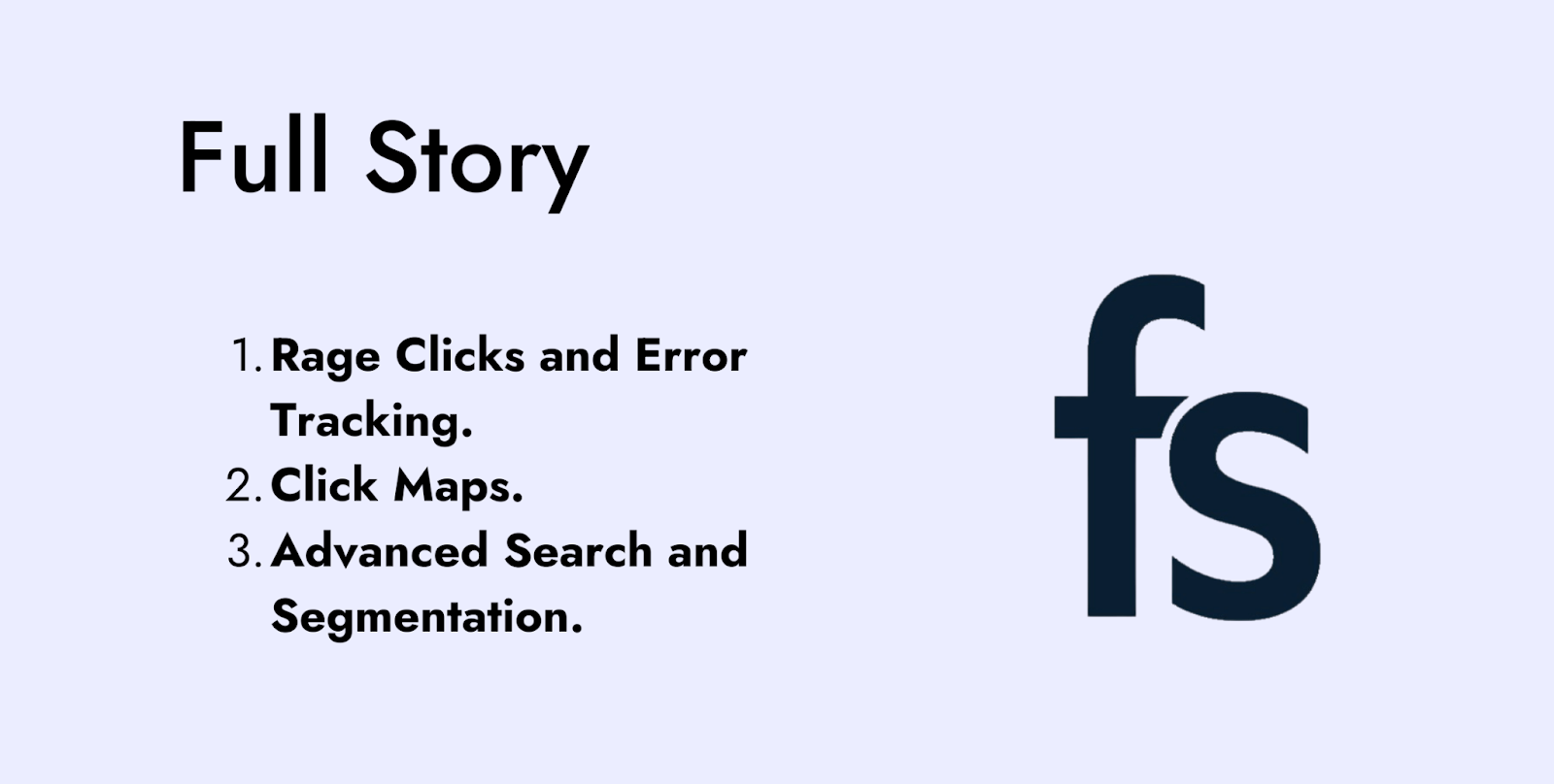 Features of Full Story (Top CRO Tool)