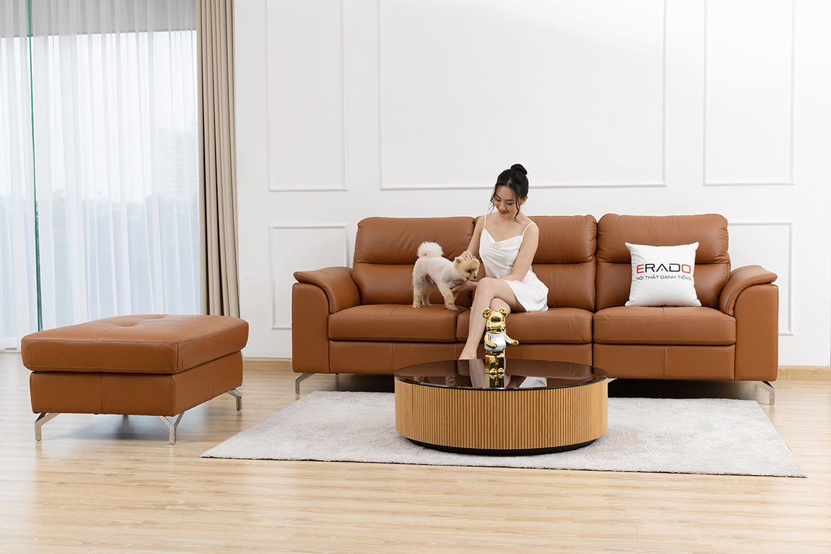 Sofa da thật Malaysia mã 9412B