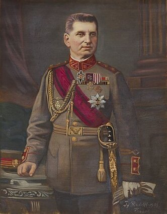 Один з творців Війська Литовського генерал Сільвестрас Жукаускас, портрет, 1935 р.