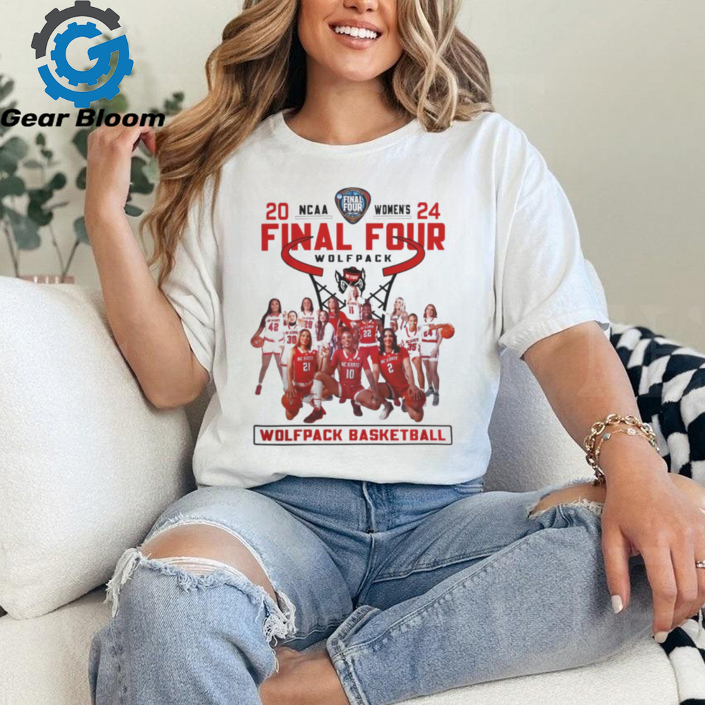 Red and White Shop Nc State Wolfpack 2024 Ncaa Women’s Basketball Final Four Shirt