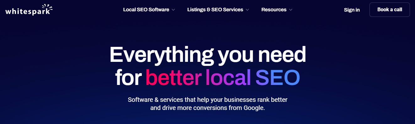 Whitespark Local Citation Finder helps you identify where to list your business to improve local SEO rankings