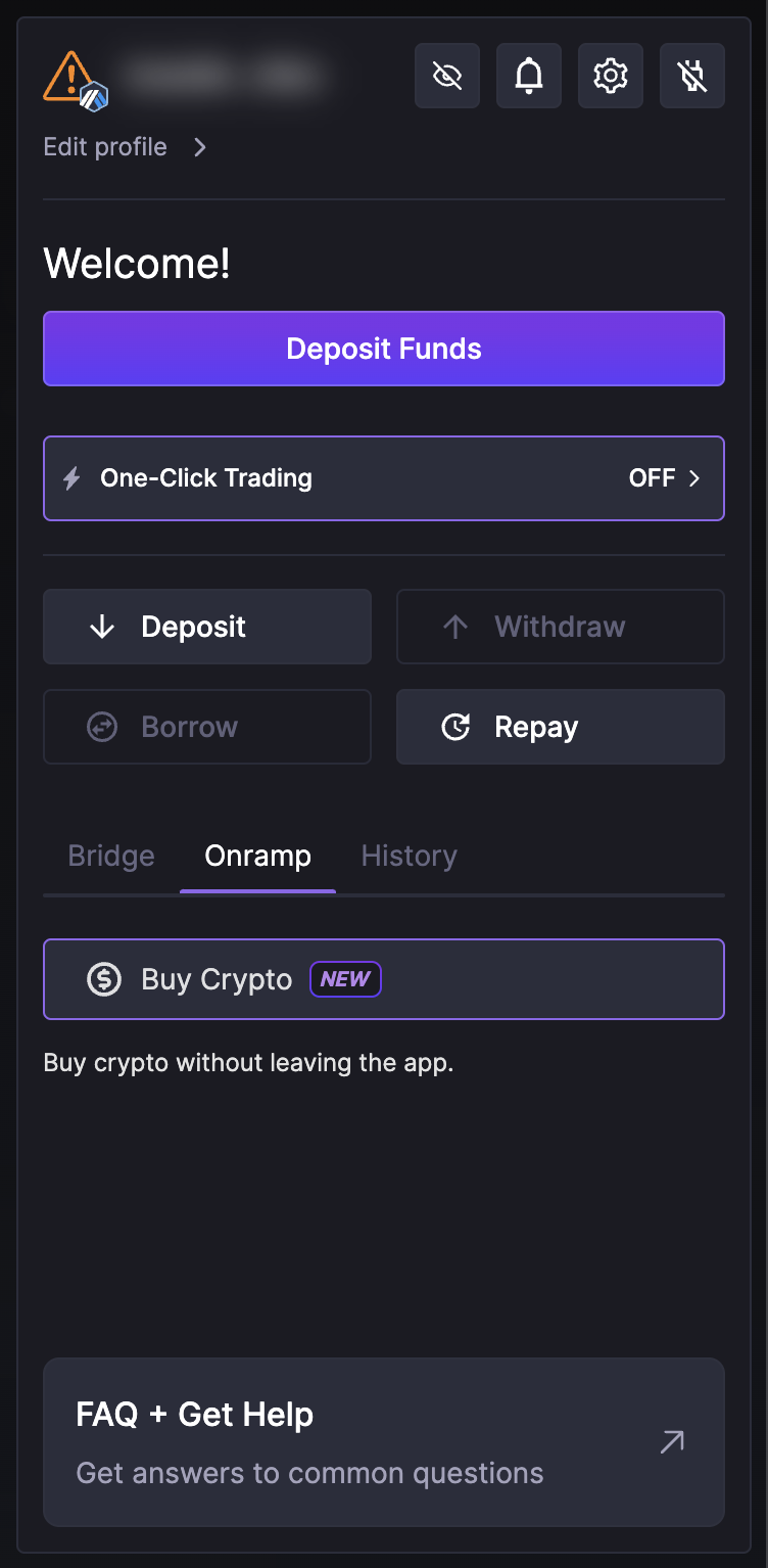 Transak Integrated on Vertex: Simplifying Onboarding Process with In-App Crypto Purchasing.