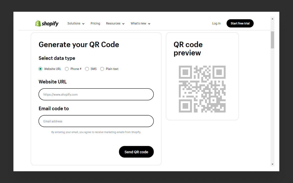 shopify qr code generator