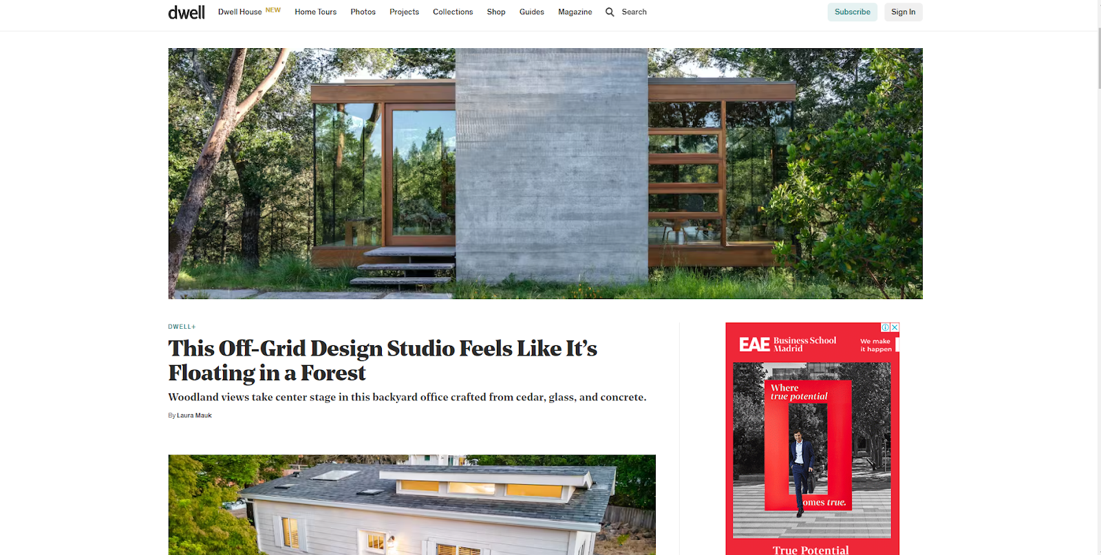 Dwell magazine, a leading reference for design enthusiasts