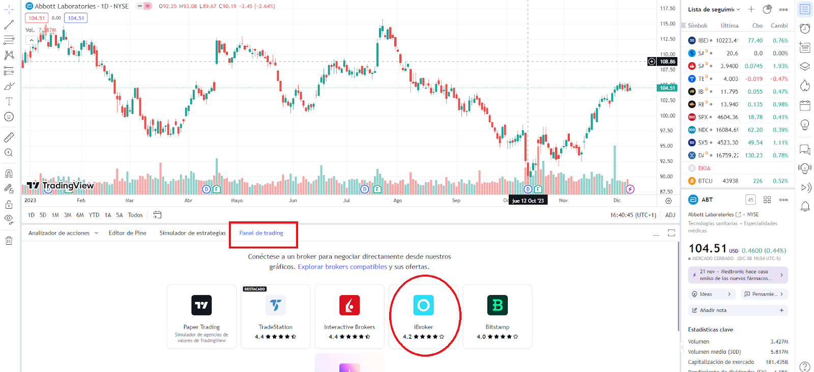 Paso 3: Seleccionar tu broker