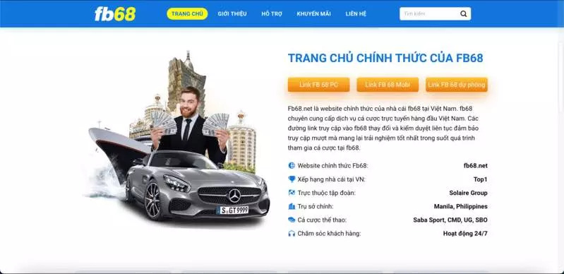 Tìm đúng trang chủ thích thức của FB68 để tránh bị chặn