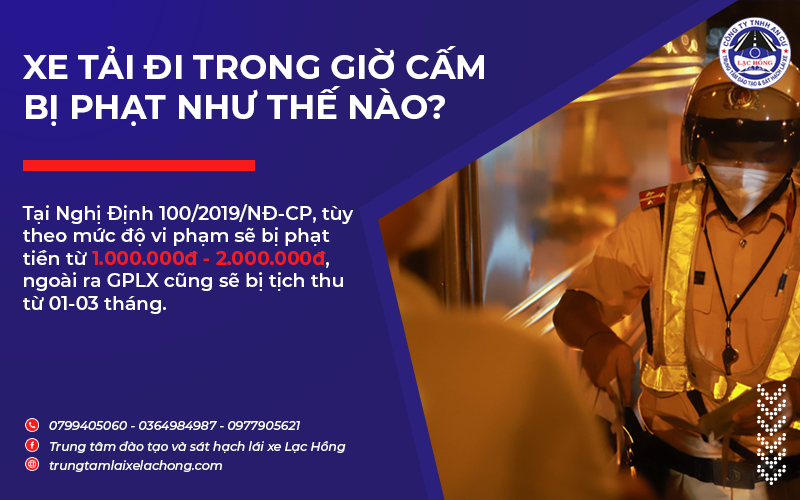 xe tai duoc vao thanh pho o muc trong tai bao nhieu 