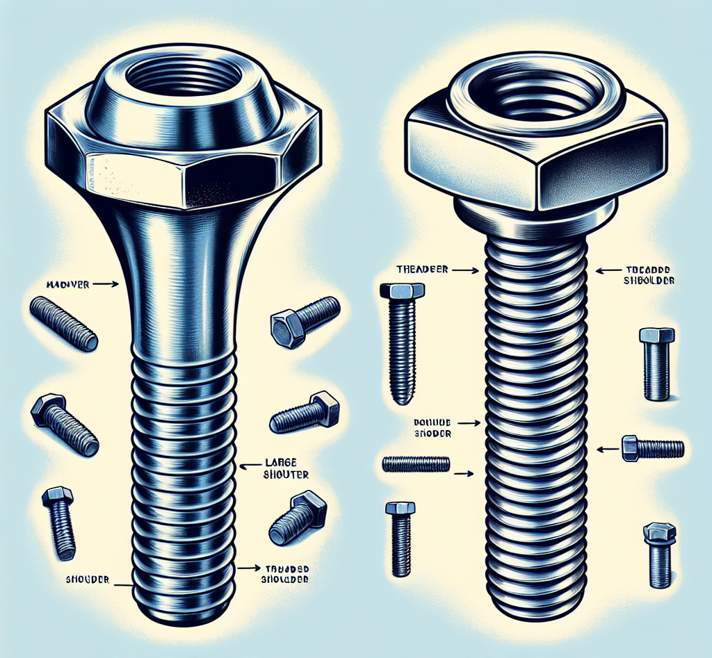 A drawing of bolts and nuts