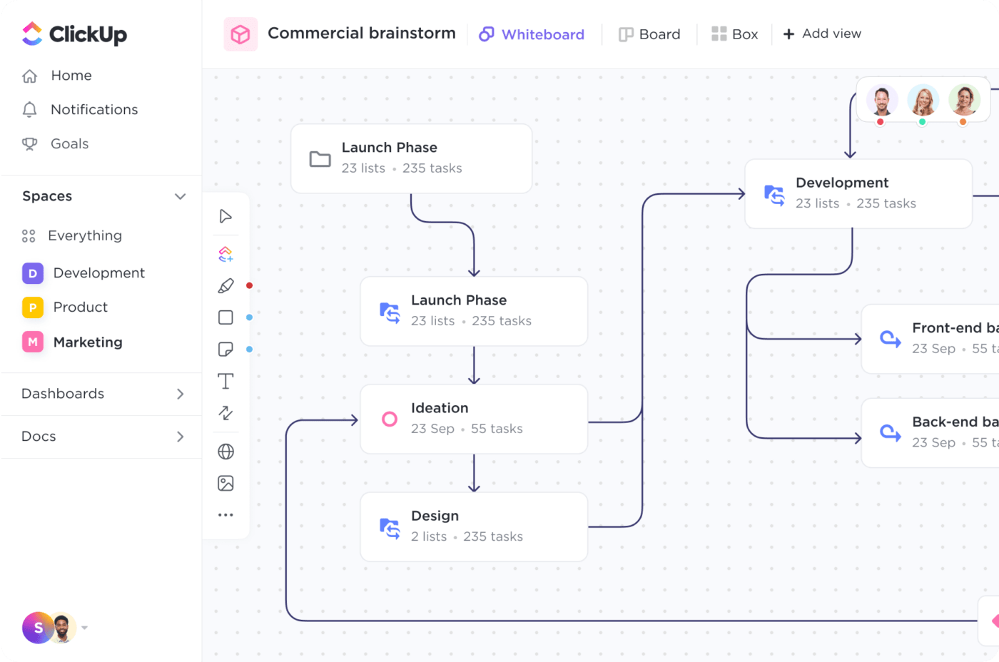 Team Collaboration Features of ClickUp