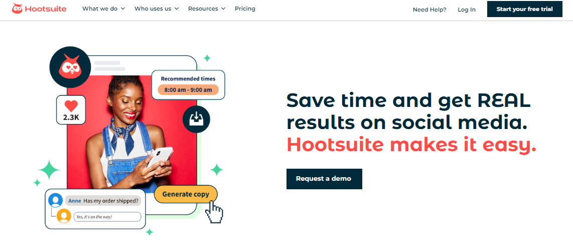 Save time and get real results on social media. Hootsuite makes it easy