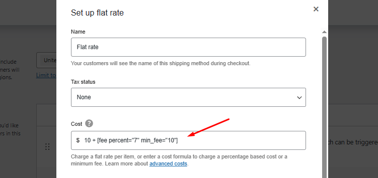 cost formula 