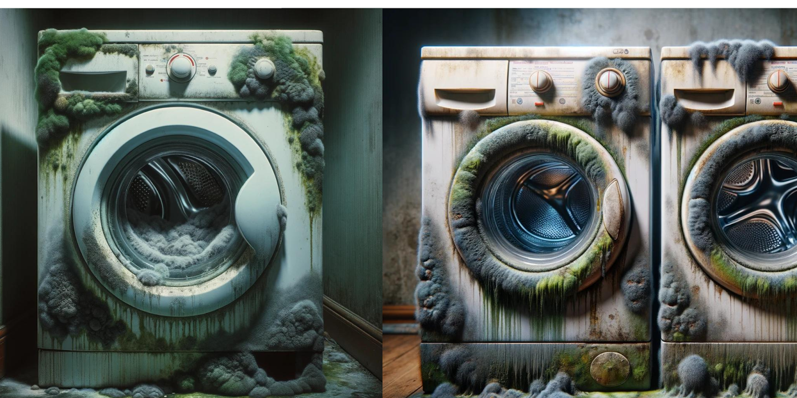Washer machine smells like mildew or mold

mold on washing machine