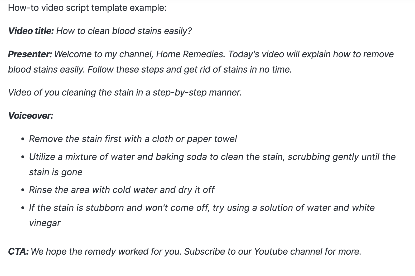 How to Write a Video Script [Template + Video] 101