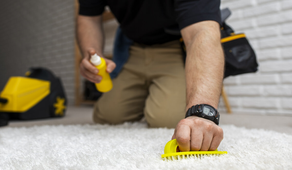 what gets hair dye out of carpet