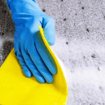 Using baking soda to clean carpet