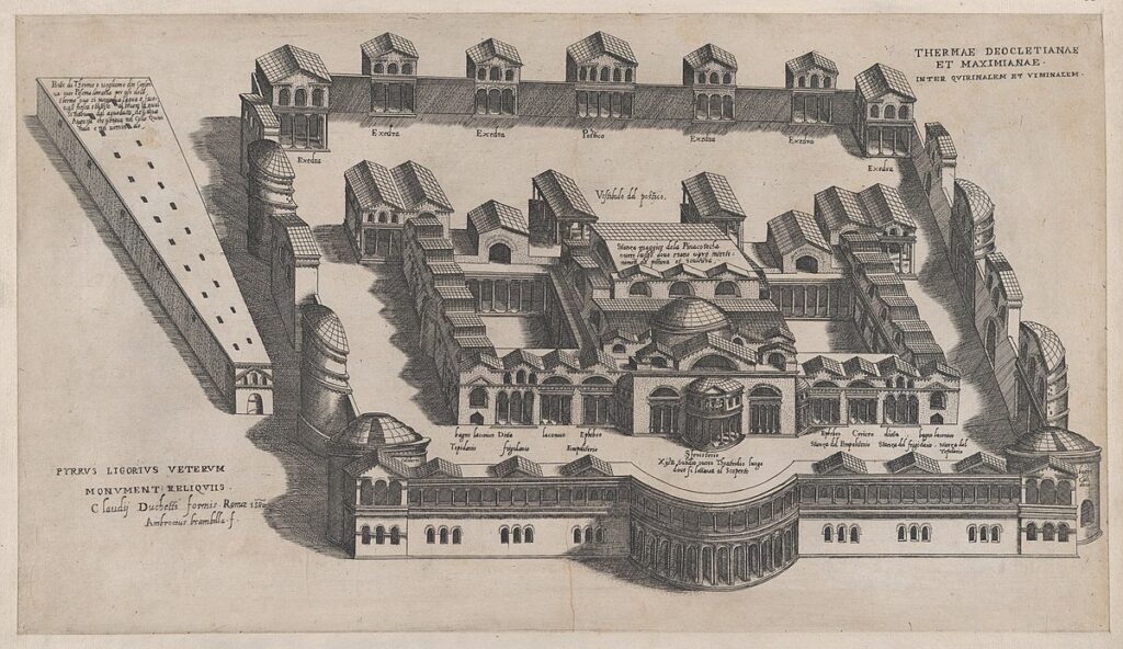 Bau der Diokletiansthermen und des Diokletian-Palast 