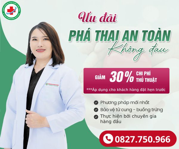 ưu đãi khi thực hiện thủ thuật phá thai