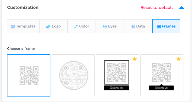 qr code frame