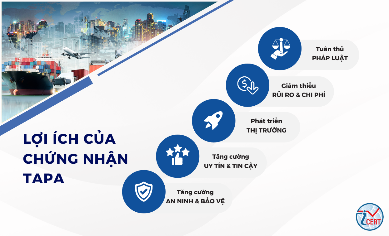 Lợi ích chứng nhận tapa mới nhất năm 2024 | ICERT