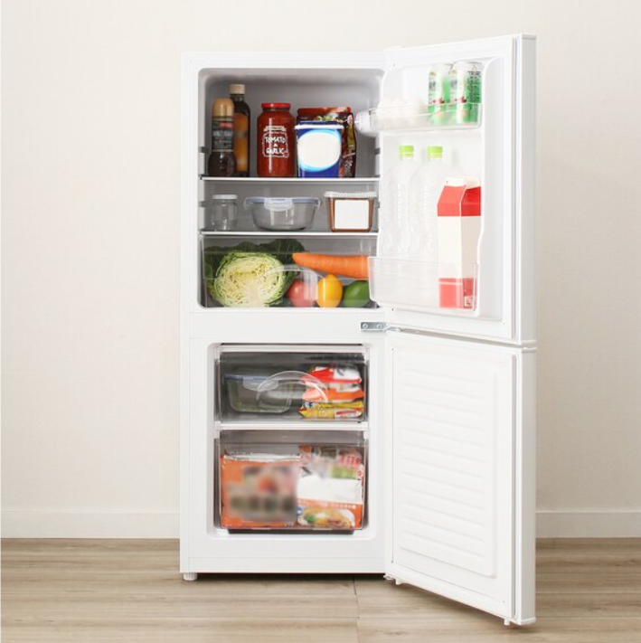 冷蔵庫（106L 直冷式2ドア冷蔵庫 Nグラシア WH）
