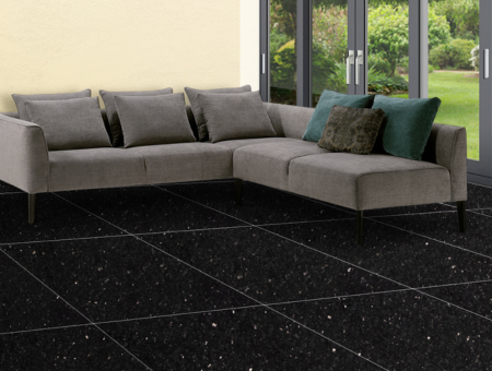 Black galaxy granite tiles