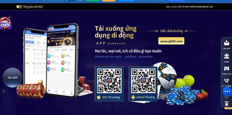 Tải app QH88 trực tiếp trên web cực đơn giản