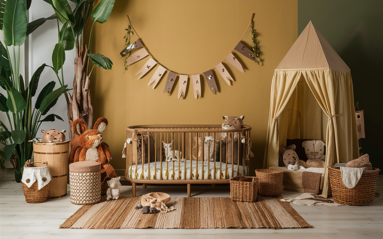decoração quarto bebê safari 
