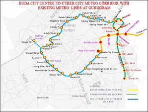 Gurugram Metro map