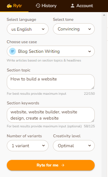 rytr’s use cases
