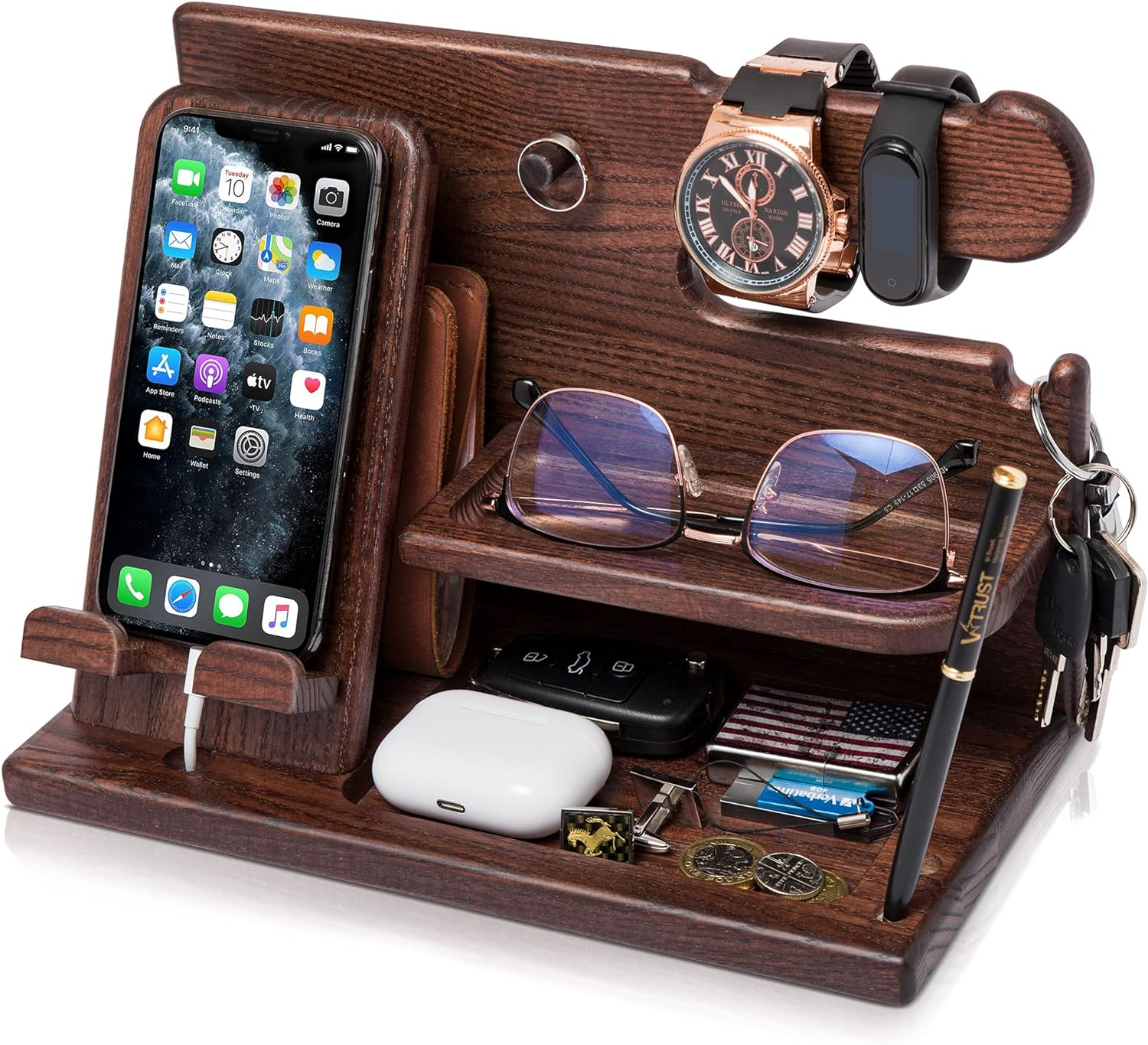 wood docking station
