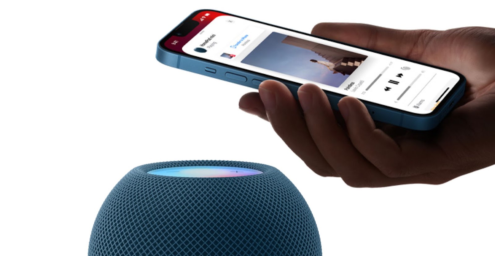 Купить колонку Apple HomePod Mini Blue в Москве. Цена, отзывы