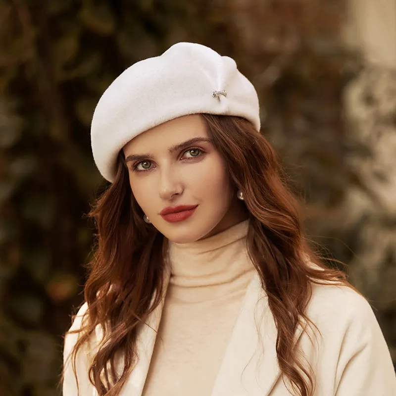 Types of Hat: Picture of a lady wearing the berets