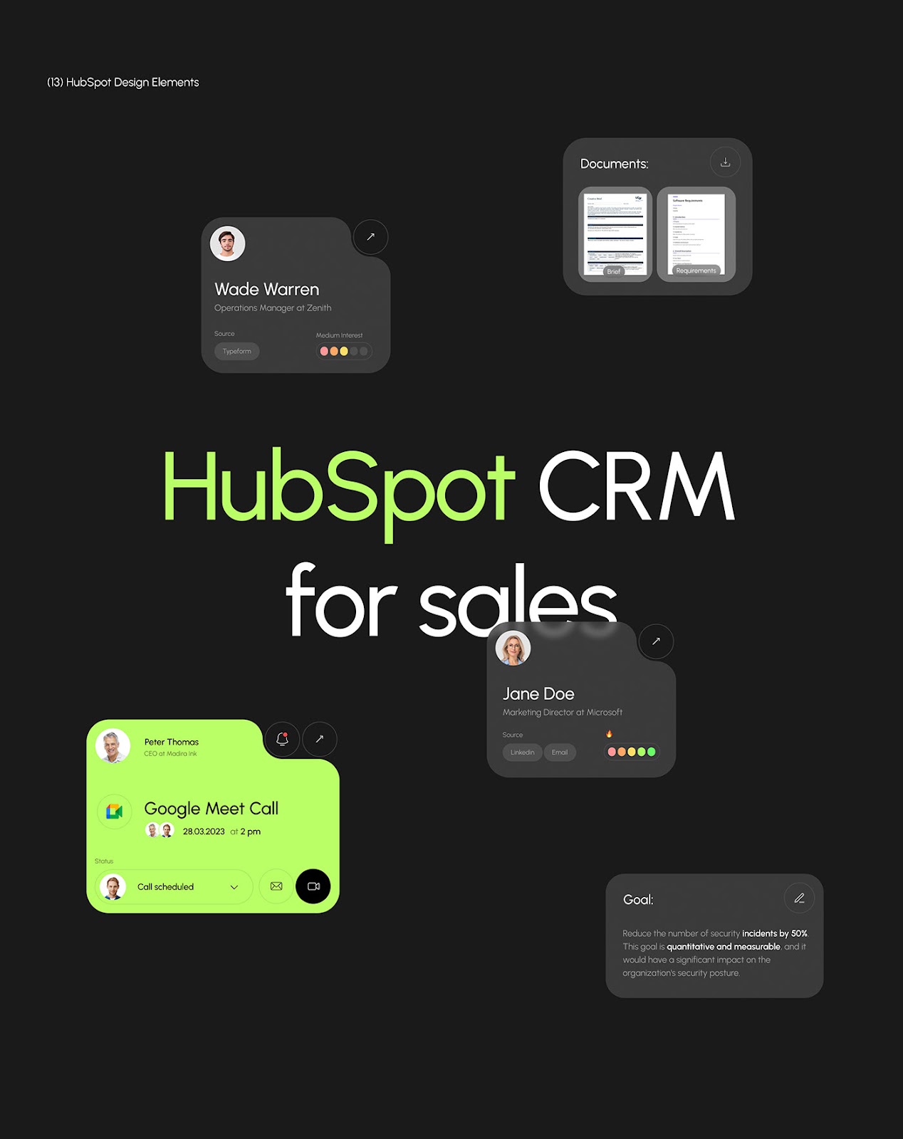 HubSpot CRM - UX UI Design