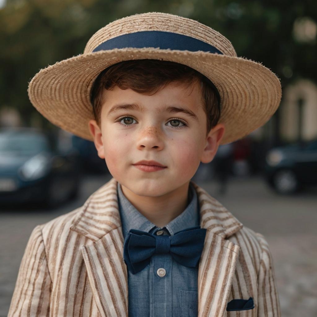 A little boy dressed in an old fashion French style - French boy names - Baby Journey