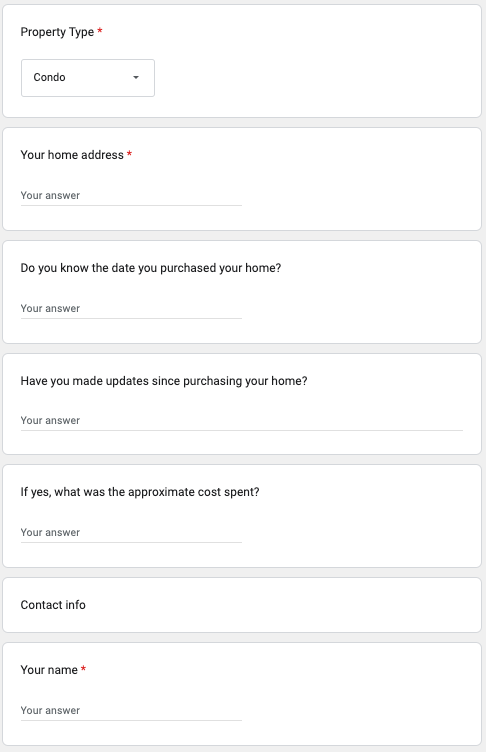 home equity form