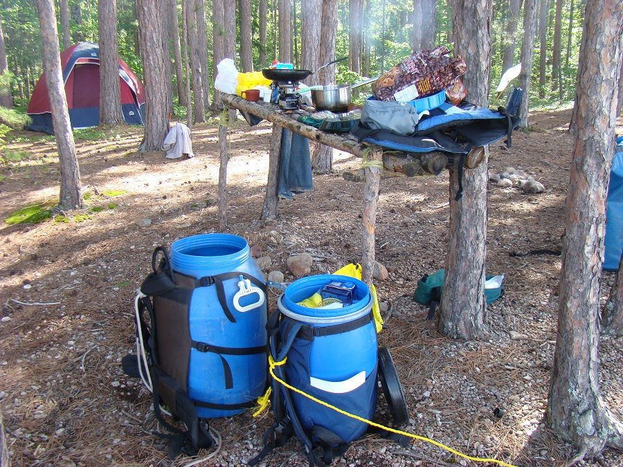 One of the many campsites at Algonquin Provincial Park