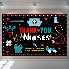 image of a bulletin board with text of Thank yo u nurses
