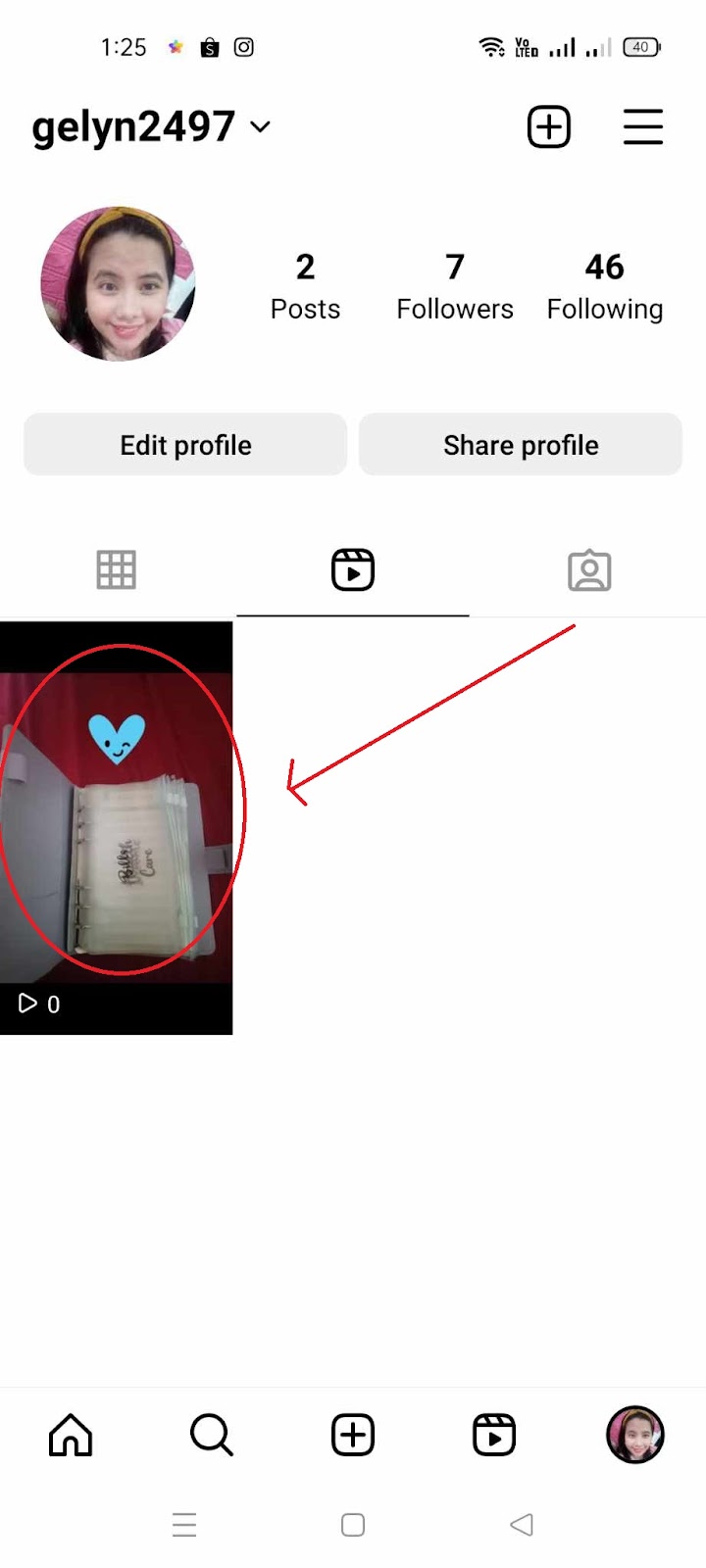 Archive Reels on Instagram - Choose Reels