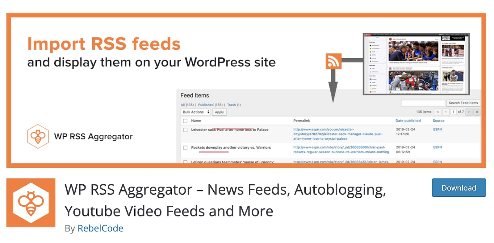 WP RSS Aggregator