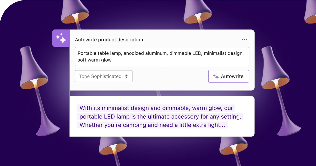 Shopify Magic автоматично генерує опис продукту
