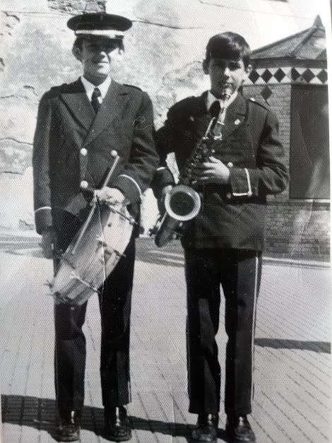 Afonso y Francisco Cardenal. (Fregenal de la Sierra, 1976)