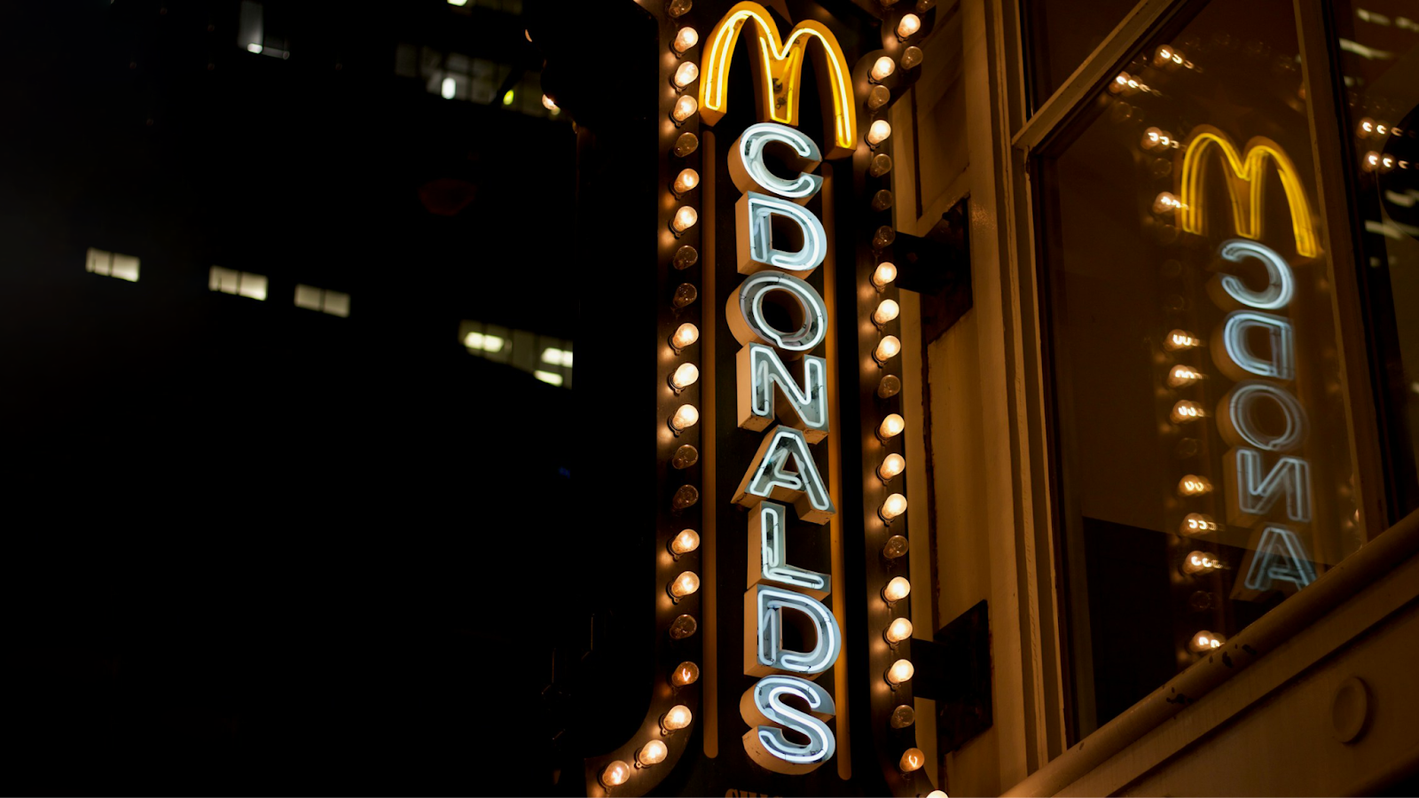 mcdonalds logo in street
