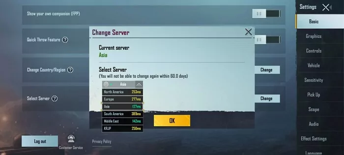 Cara Ganti Server PUBG