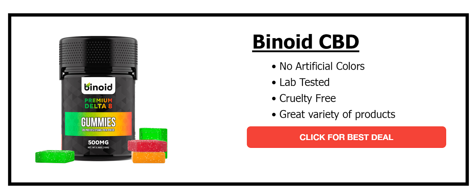 Binoid CBD Best Delta 8 Gummies