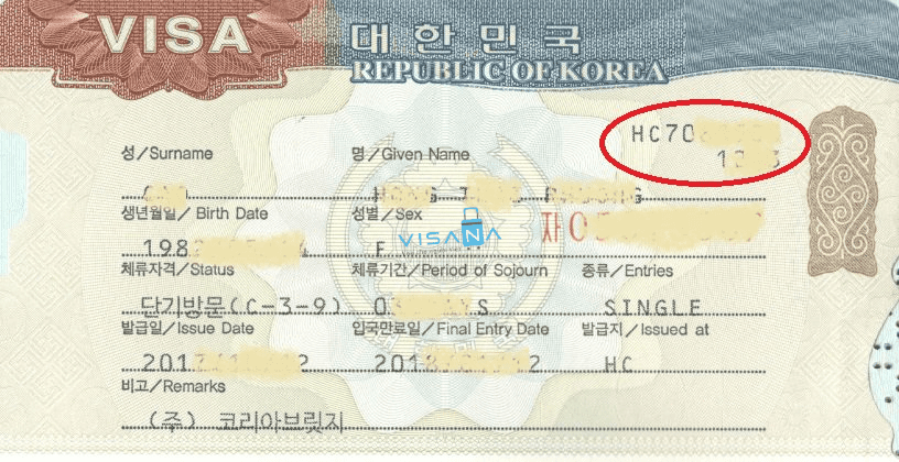 số thẻ visa visana