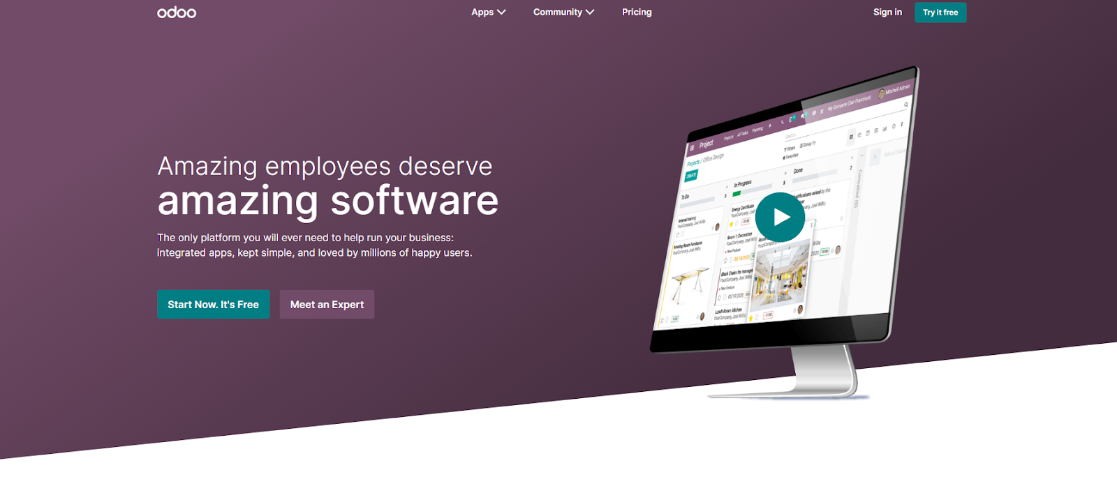 Odoo sales tracking system
