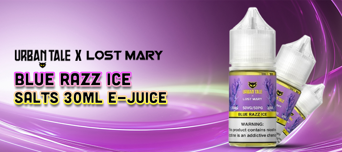 Urban Tale x Lost Mary Blue Razz Ice Salts 30ml E-Juice