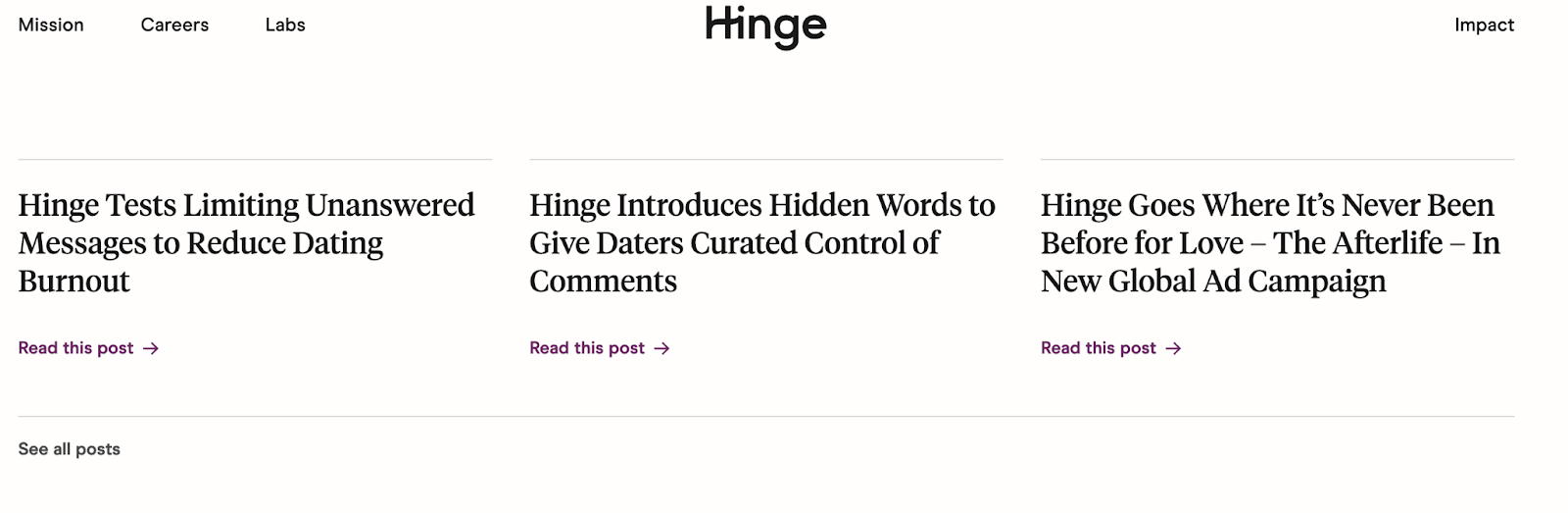 Hinge Media Kit