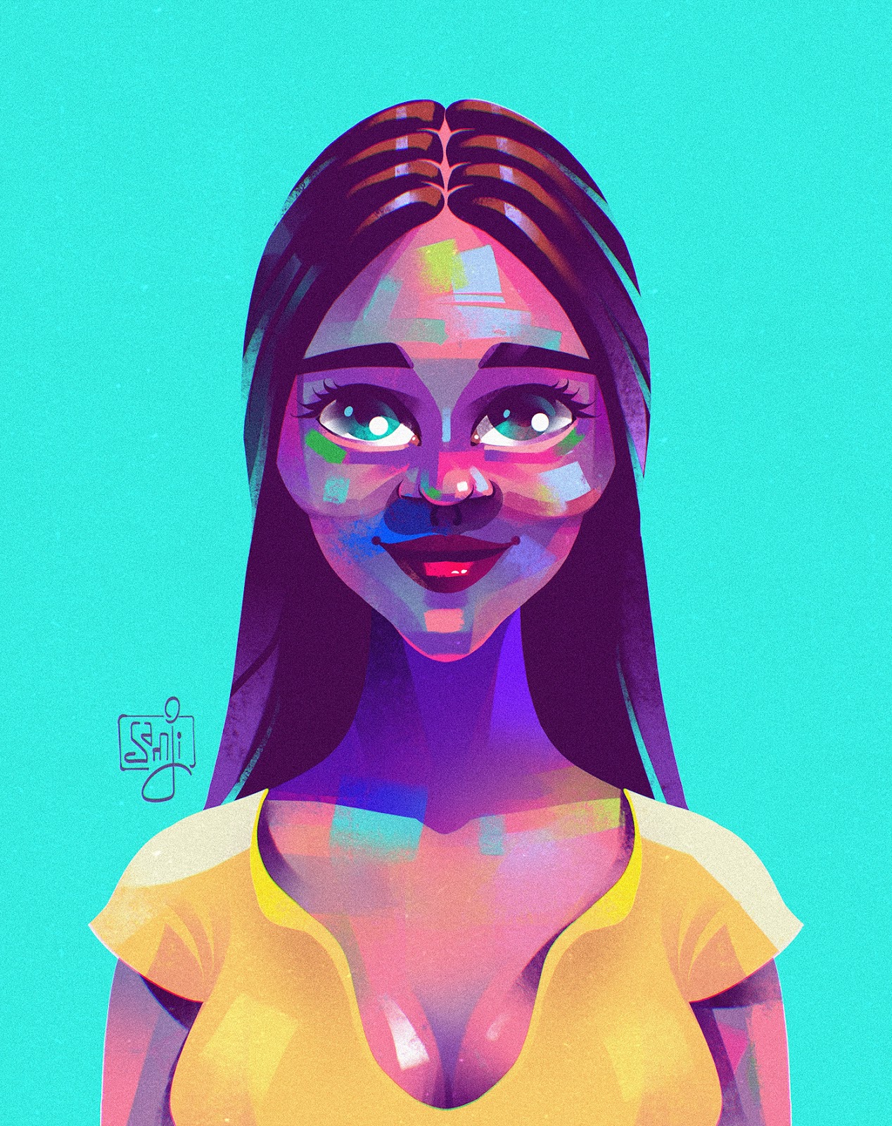 ILLUSTRATION  portrait Illustrator freelance illustrator Procreate digital illustration Character design  PORTRAIT DRAWING human face samji illustrator